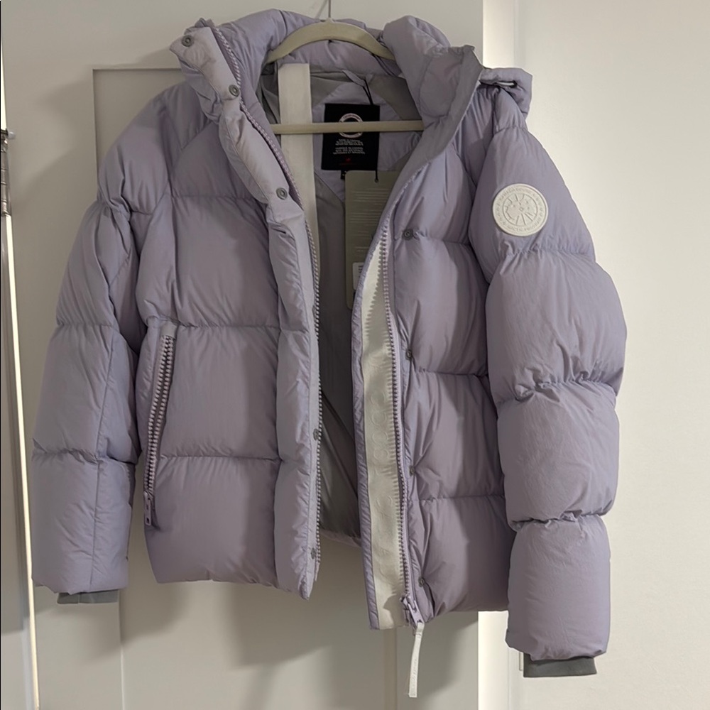 Canada Goose Junction Parka Lilac Puffer Jacket women’s